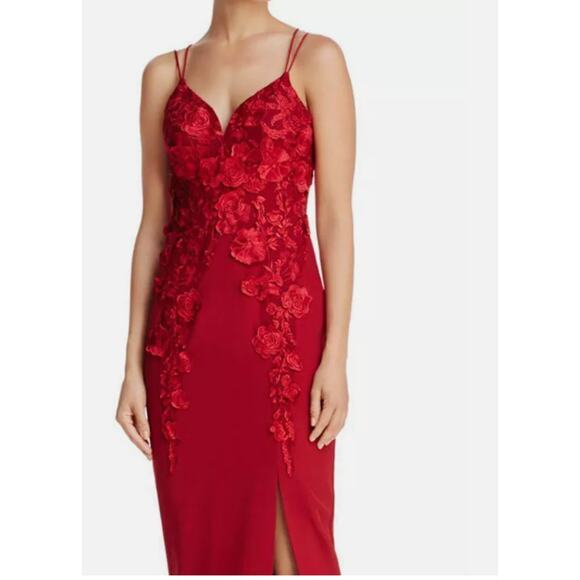 Bariano Floral Applique‎ Gown Size Small NWOT - Picture 2 of 8